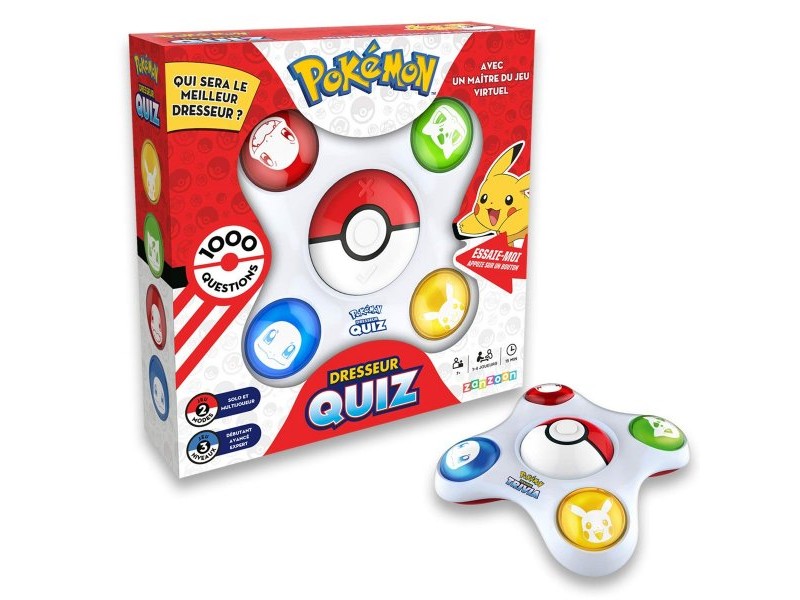 Набор от въпроси и отговори Pokémon Bandai Trainer Quiz Електронно Интерактивен (френски)