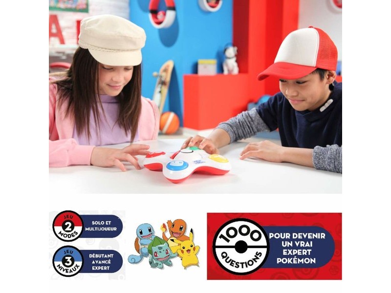 Набор от въпроси и отговори Pokémon Bandai Trainer Quiz Електронно Интерактивен (френски)