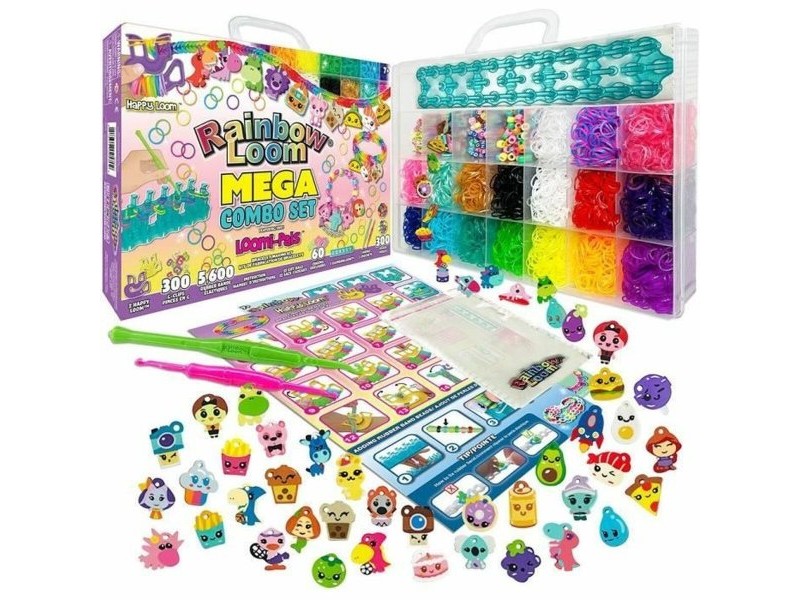 Комплект за Правене на Гривна и Огърлица Bandai Rainbow Moon Mega Combo set Пластмаса