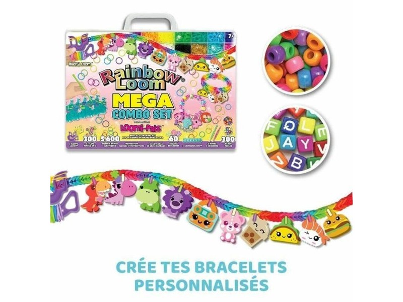 Комплект за Правене на Гривна и Огърлица Bandai Rainbow Moon Mega Combo set Пластмаса