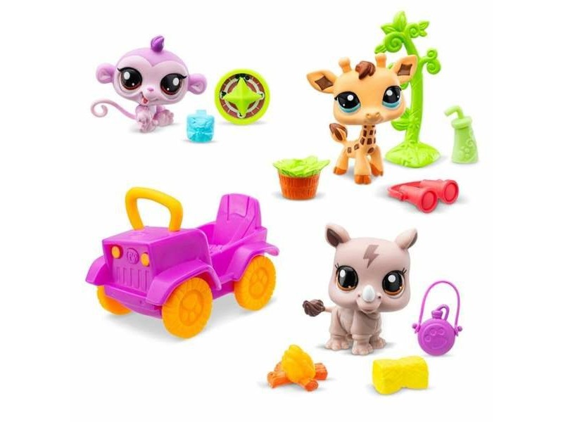 Playset Bandai Littlest Pet Shop SAFARI 8 Части