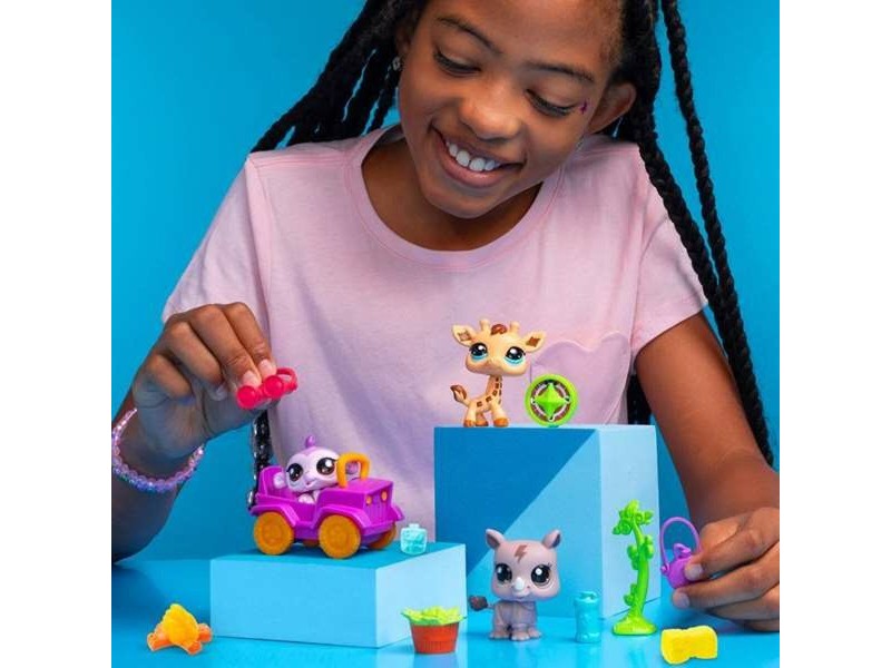 Playset Bandai Littlest Pet Shop SAFARI 8 Части
