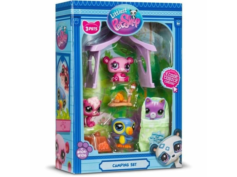 Playset Bandai Littlest Pet Shop Camping
