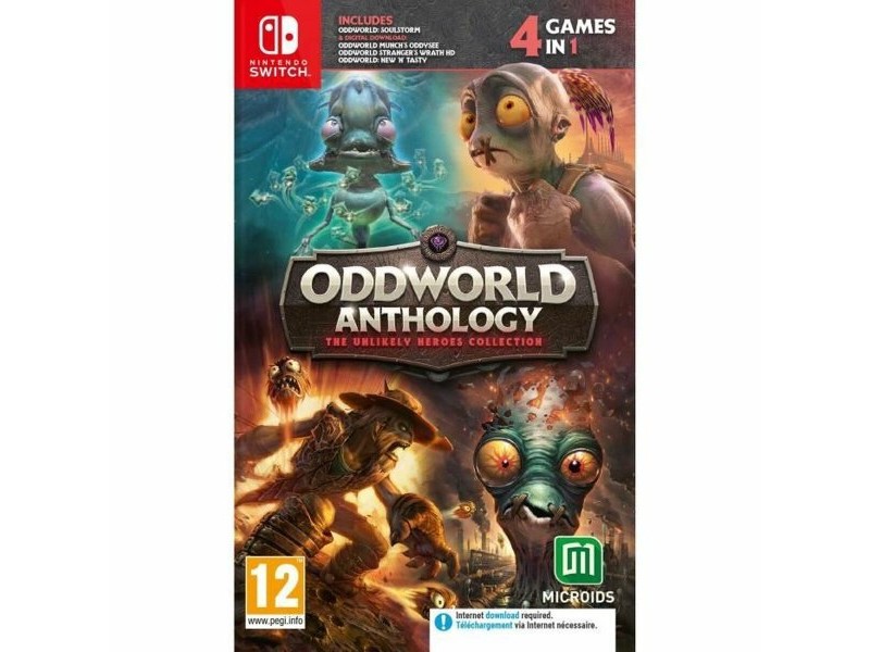 Видео игра за Switch Microids Oddworld Anthology: The Unlikely Heroes Collection