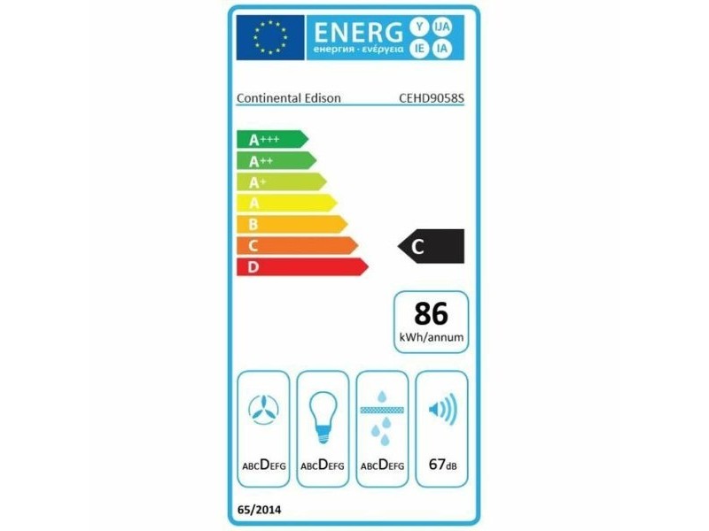 Конвенционален абсорбатор Continental Edison 90 cm