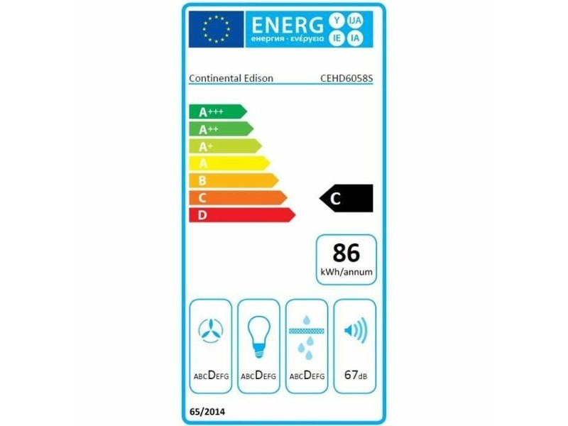 Конвенционален абсорбатор Continental Edison CEHD6058S