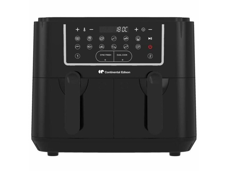 въздушен фритюрник Continental Edison Черен 2400 W 9 L въздушен фритюрник Continental Edison Черен 2400 W 9 L