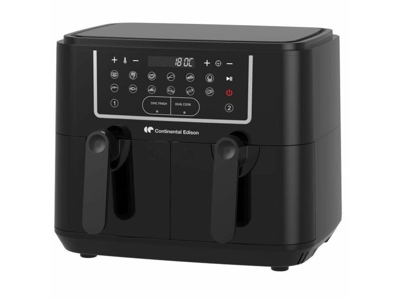 въздушен фритюрник Continental Edison Черен 2400 W 9 L въздушен фритюрник Continental Edison Черен 2400 W 9 L