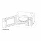 микровълновата фурна Continental Edison CEMO23B Черен noir 1280 W 23 L