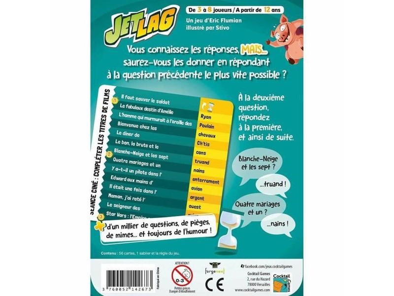 Настолна игра Asmodee JetLag (FR)