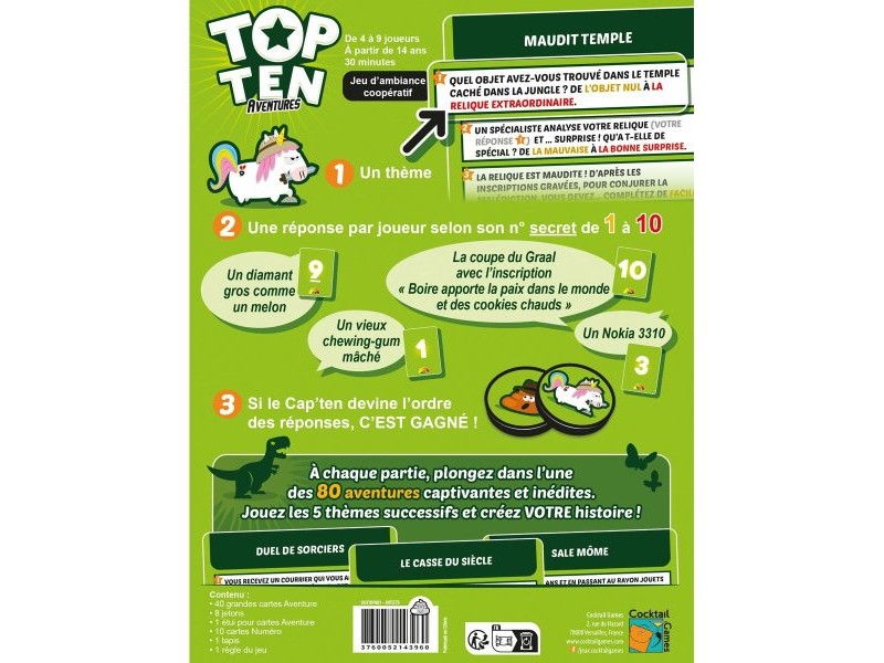 Настолна игра Asmodee Top Ten Adventures