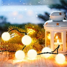 Гирлянда от LED Светлини Lumi Garden BILLY SPHERICAL 60 LEDS Черен noir 1 W