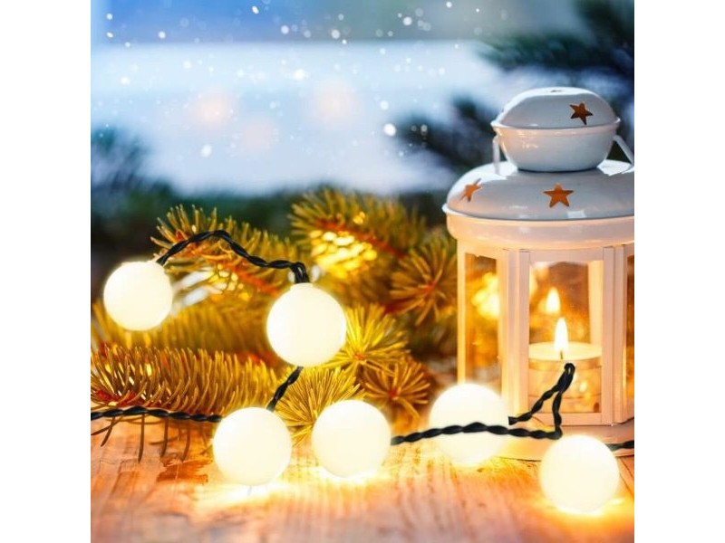 Гирлянда от LED Светлини Lumi Garden BILLY SPHERICAL 60 LEDS Черен noir 1 W