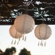Комплект фенери Lumisky HIMALAYA Бежов Ø 30 cm 3 Части