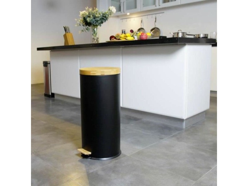 Кошче за Боклук Kitchen Move   Черен Матово черно 30 L