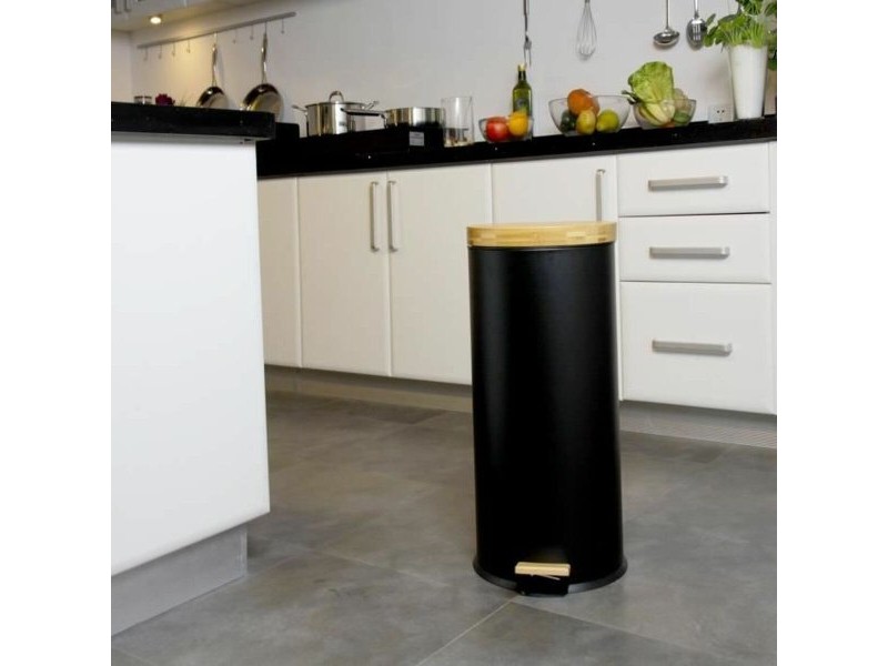 Кошче за Боклук Kitchen Move   Черен Матово черно 30 L