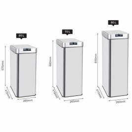 Кошче за боклук Kitchen Move Сив 60 L
