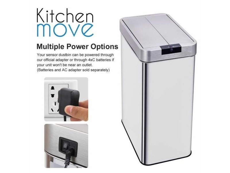 Кошче за боклук Kitchen Move Сив 70 L