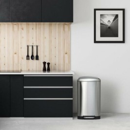 Кошче за Боклук с Педал Kitchen move GREENWICH Неръждаема стомана (40 L)