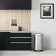 Кошче за Боклук с Педал Kitchen move GREENWICH Неръждаема стомана (40 L)
