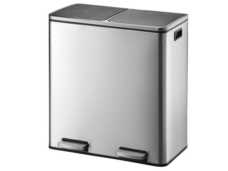Кошче за Рециклирани Отпадъци Kitchen Move Неръждаема стомана (30 L x 2)