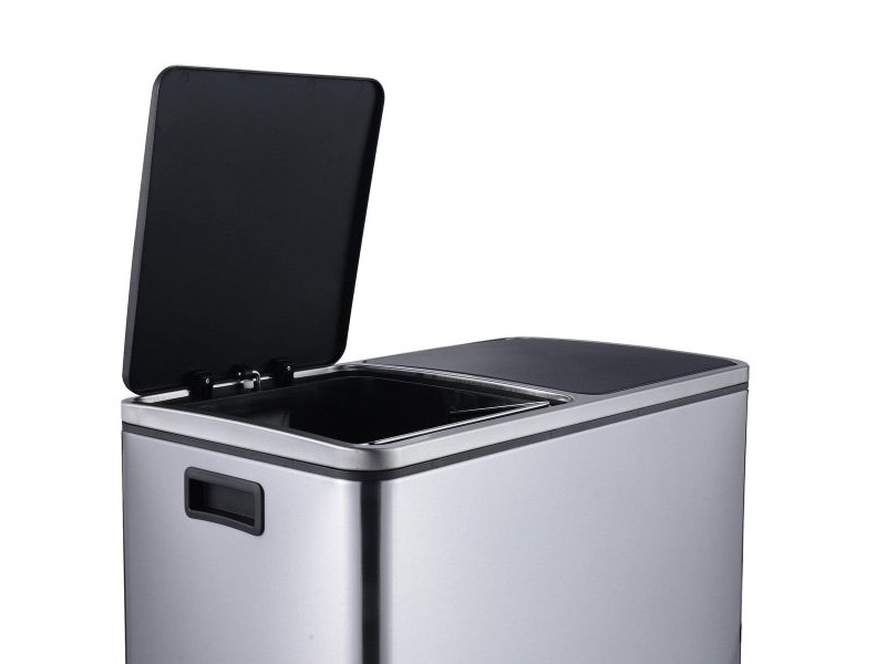 Кошче за Рециклирани Отпадъци Kitchen Move Неръждаема стомана (30 L x 2)