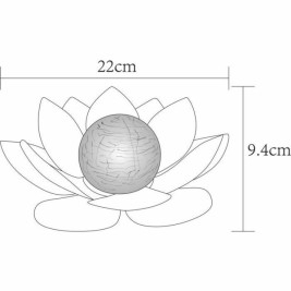 Настолна лампа Galix Waterlily Сив