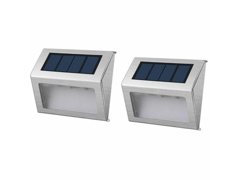 Лампа Lumisky 2X Wally W8 Бял Стомана 1 W (2 броя) Лампа Lumisky 2X Wally W8 Бял Стомана 1 W (2 броя)