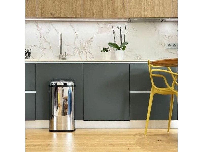 Кошче за боклук Kitchen Move Сив Метал