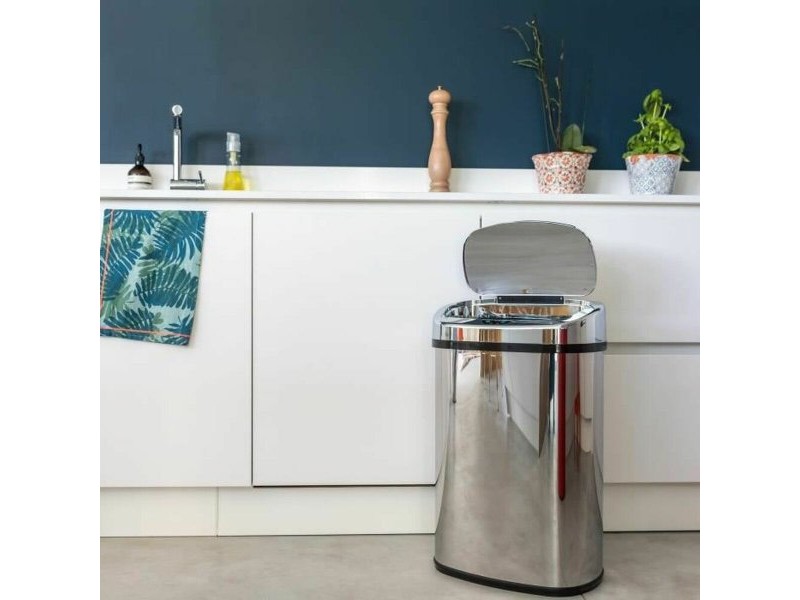 Кошче за боклук Kitchen Move Majestic Автоматичен Черен Неръждаема стомана ABS 68 L Кошче за боклук Kitchen Move Majestic Автоматичен Черен Неръждаема стомана ABS 68 L