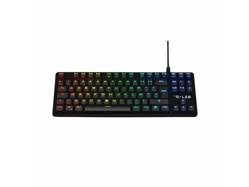 Клавиатура за игри The G-Lab KEYZ PLATI. TKL Черен Azerty френски