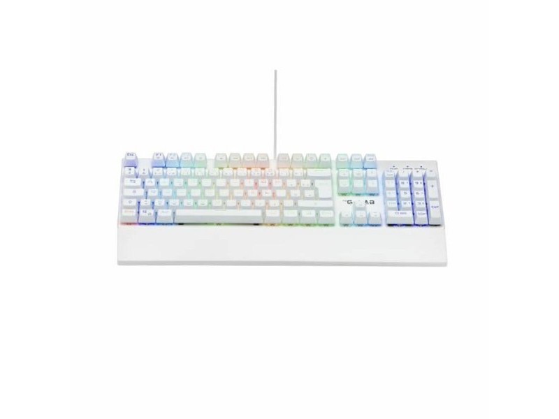 Механична клавиатура The G-Lab KEYZ RUBIDIUM Бял Azerty френски