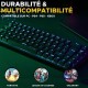 Клавиатура The G-Lab KEYZ TITAN Черен Azerty френски