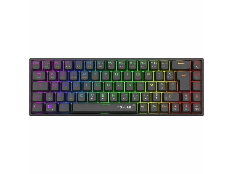 Клавиатура за игри The G-Lab KEYZ TITAN Черен AZERTY