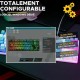 Клавиатура The G-Lab KEYZ CAESIUM Сив Azerty френски