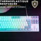 Клавиатура The G-Lab KEYZ CAESIUM Сив Azerty френски
