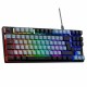 Клавиатура The G-Lab KEYZ CAESIUM Черен Сив Azerty френски