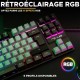 Клавиатура The G-Lab KEYZ CAESIUM Черен Сив Azerty френски