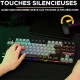 Клавиатура The G-Lab KEYZ CAESIUM Черен Сив Azerty френски