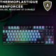 Клавиатура The G-Lab KEYZ CAESIUM Черен Сив Azerty френски