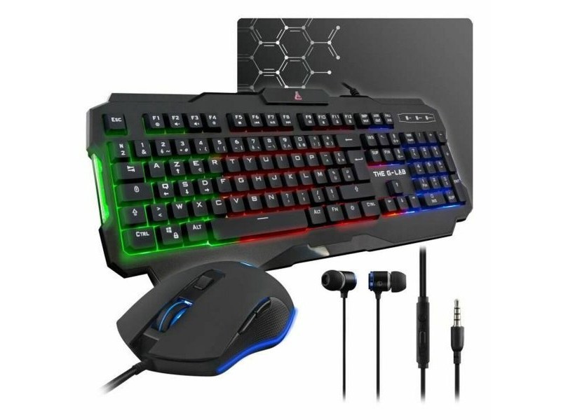 Клавиатура с мишка The G-Lab Azerty френски
