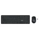 Клавиатура с мишка Bluestork Easy Slim AZERTY Черен френски