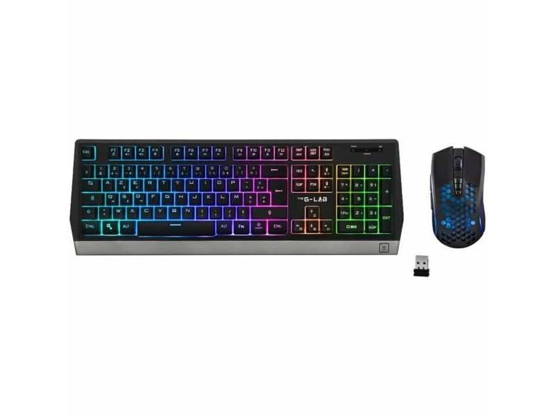 Клавиатура с мишка The G-Lab Combo Tungsten френски AZERTY