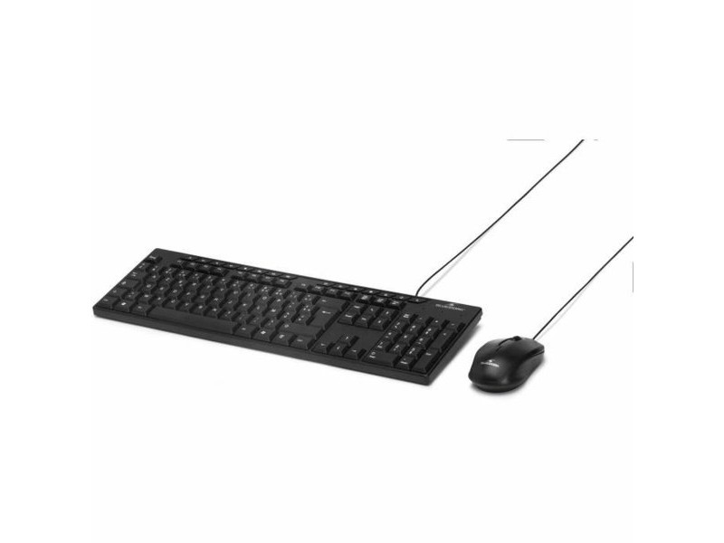Клавиатура с мишка Bluestork MEDIA OFFICE Черен AZERTY