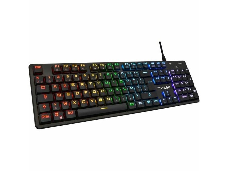 Клавиатура The G-Lab френски AZERTY Червен