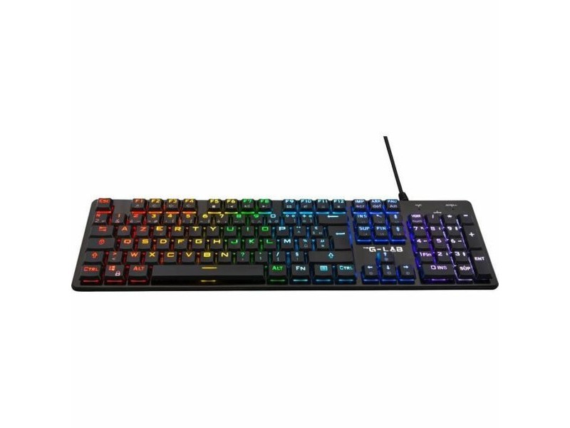 Клавиатура The G-Lab френски AZERTY Червен