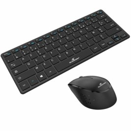 Клавиатура с мишка Bluestork Sans fil Ultra compact Черен