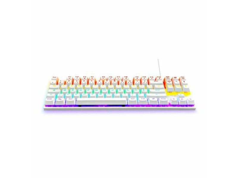 Клавиатура за игри The G-Lab Mercury AZERTY Бял