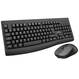 Клавиатура с мишка Bluestork Clavier Souris Sans Fil Черен