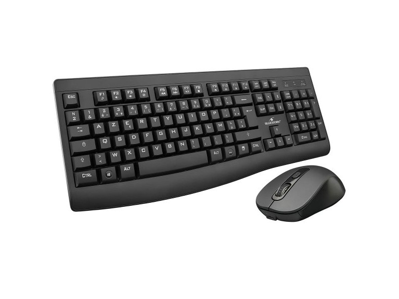 Клавиатура с мишка Bluestork Clavier Souris Sans Fil Черен